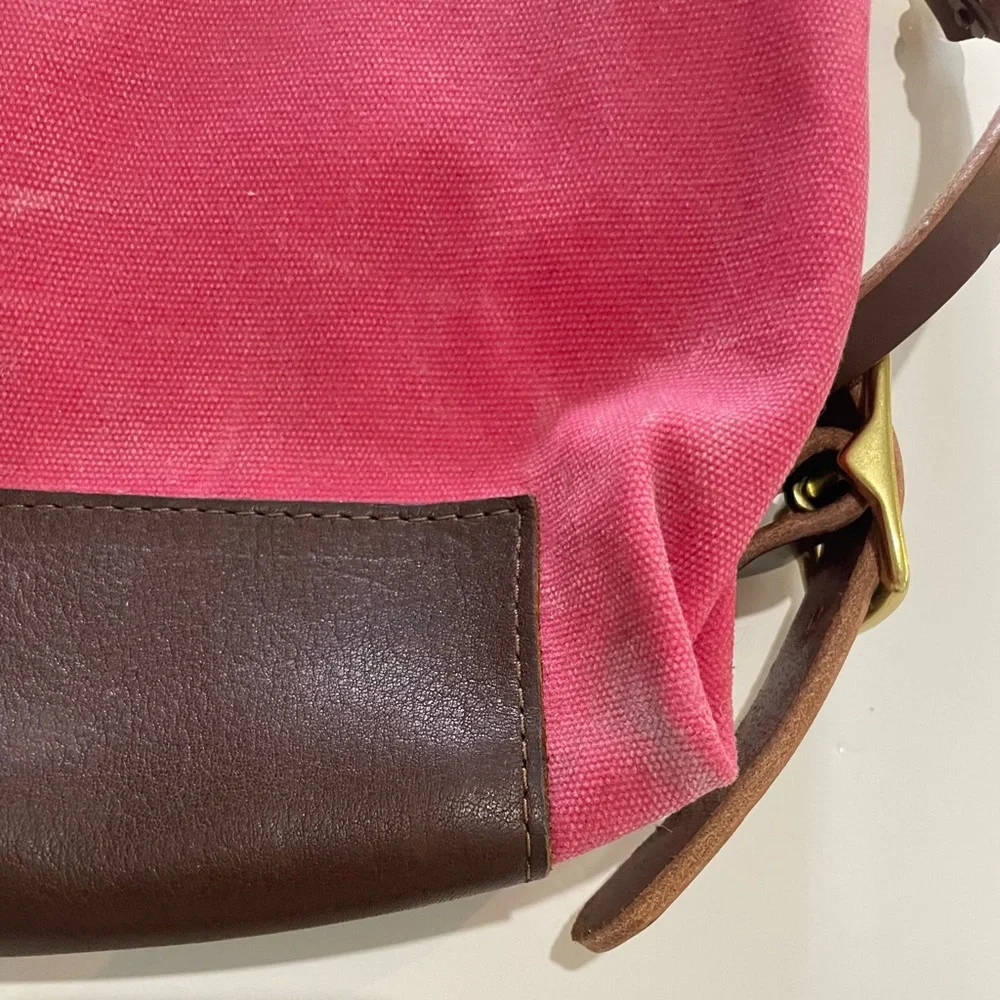 Pink Waxed Canvas Backpack - Picture 10 of 16